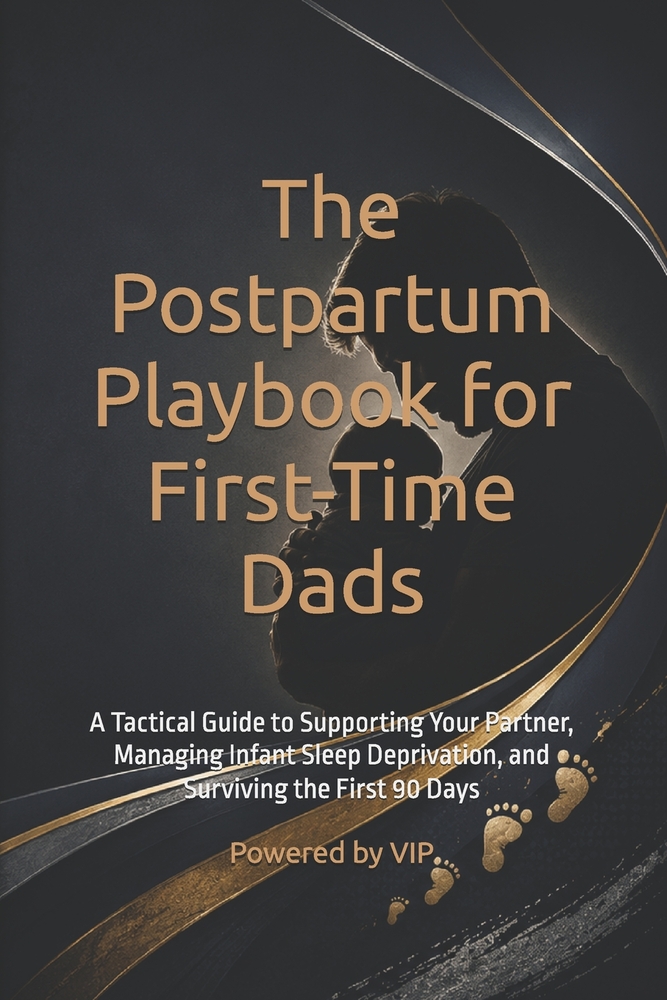 The Postpartum Playbook for First-Time Dads: A Tactical Guide to Supporting Your Partner, Managing Infant Sleep Deprivation, and Surviving the First 9 cover