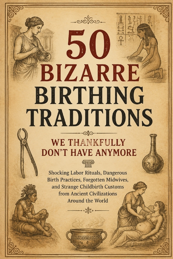50 Bizarre Birthing Traditions We Thankfully Don't Have Anymore: Shocking Labor Rituals, Dangerous Birth Practices, Forgotten Midwives, and Strange Ch cover