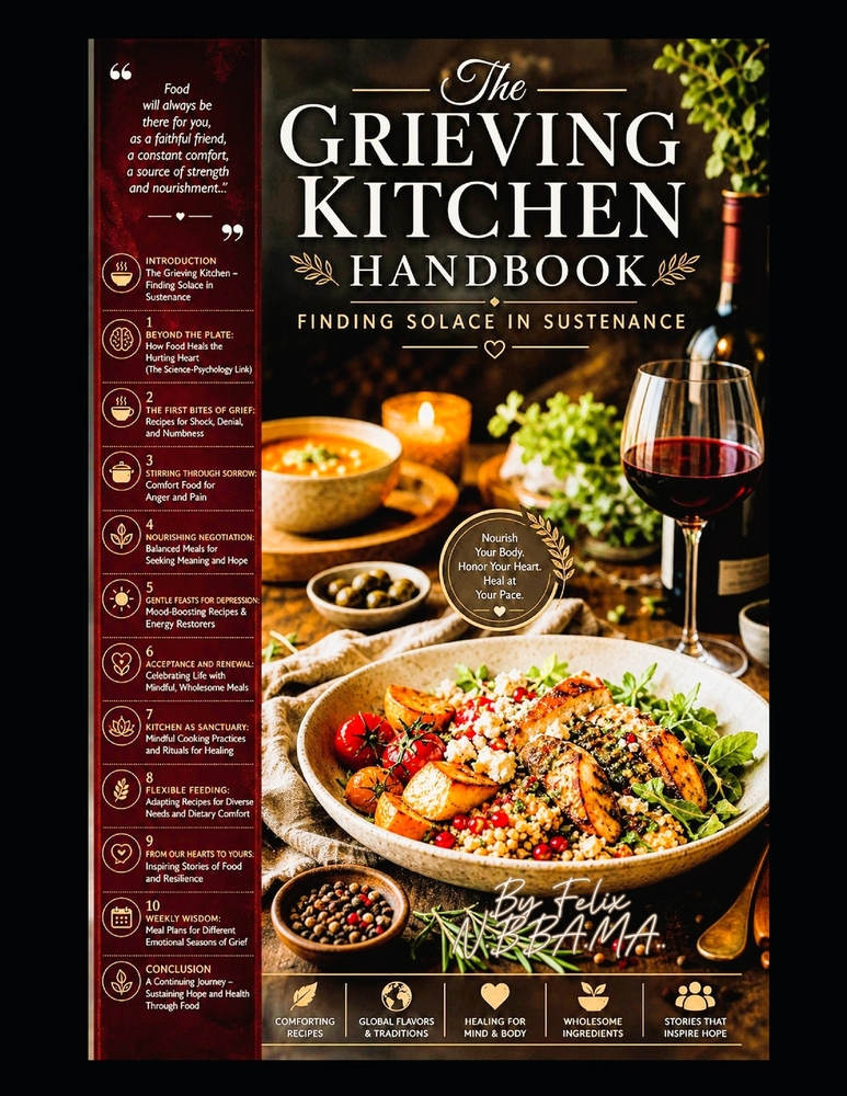 The Grieving Kitchen Handbook: Finding Solace in Sustenance cover