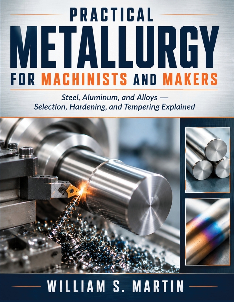 Practical Metallurgy for Machinists and Makers: Steel, Aluminum, and Alloys: Selection, Hardening, and Tempering Explained cover