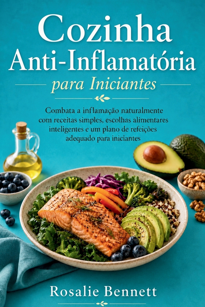 Cozinha Anti-Inflamatória para Iniciantes: Combata a inflamação naturalmente com receitas simples, escolhas alimentares inteligentes e um plano de ref cover