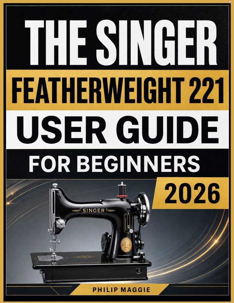 The Singer Featherweight 221 User Guide 2026: Master Setup, Threading, Stitching, Maintenance, and Everyday Sewing Techniques cover