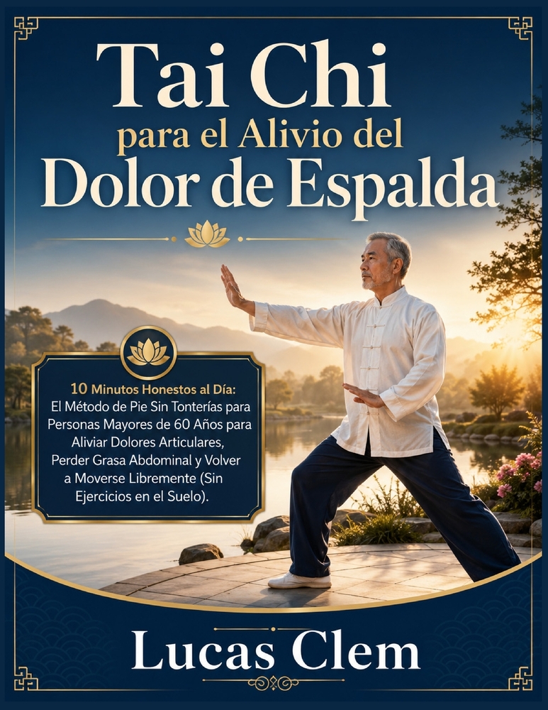 Tai Chi para el Alivio del Dolor de Espalda: 10 Minutos Honestos al Día: El Método de Pie Sin Tonterías para Personas Mayores de 50 Años para Aliviar cover