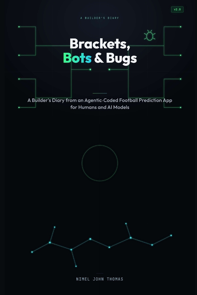 Brackets, Bots & Bugs: A Builder's Diary from an Agentic-Coded Football Prediction App for Humans and AI Models cover