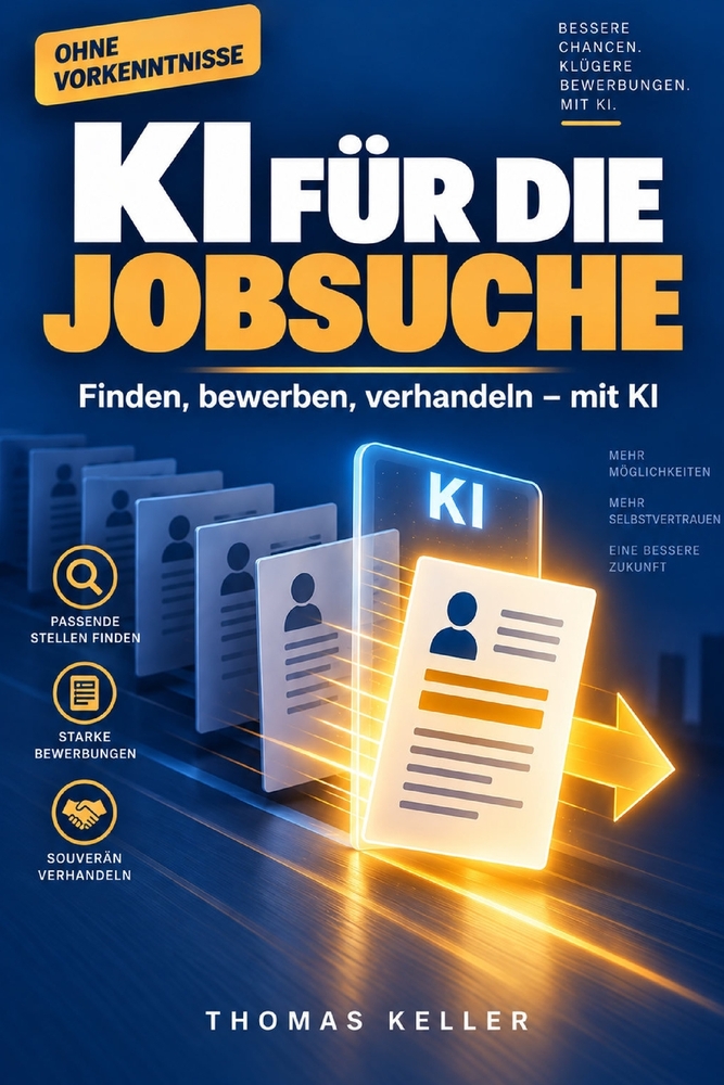 KI für die Jobsuche: Wie Sie mit klugen Werkzeugen die passende Stelle finden, sich bewerben und verhandeln cover