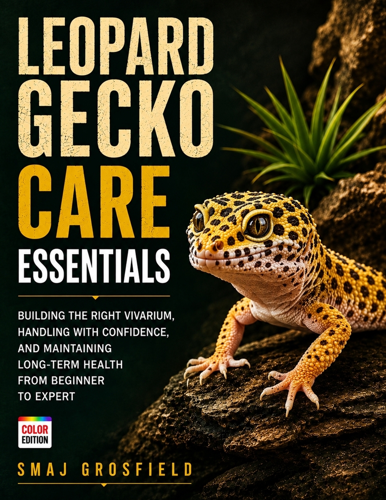 Leopard Gecko Care Essentials: Building the Right Vivarium, Handling with Confidence, and Maintaining Long-Term Health from Beginner to Expert cover