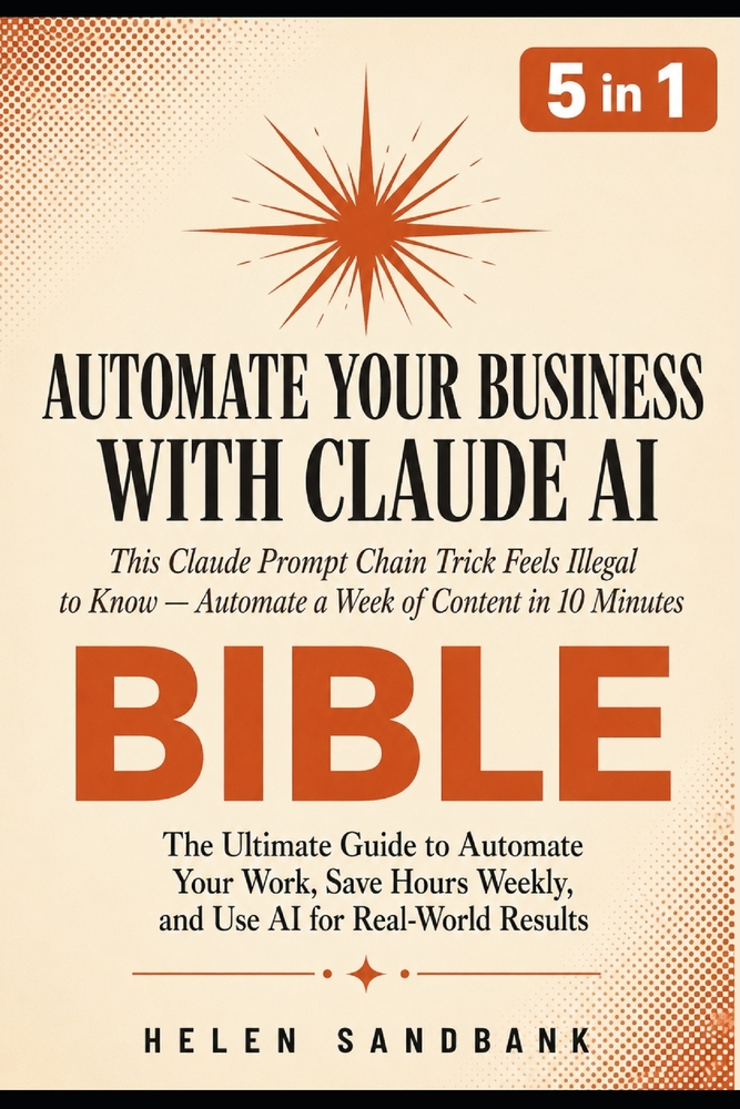 Automate Your Business With Claude AI: This Claude Prompt Chain Trick Feels Illegal to Know - Automate a Week of Content in 10 Minutes cover