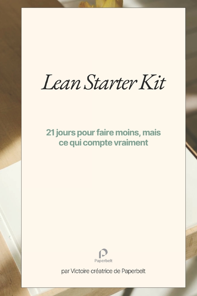 Lean Starter Kit: 21 jours pour faire moins, mais ce qui compte vraiment cover