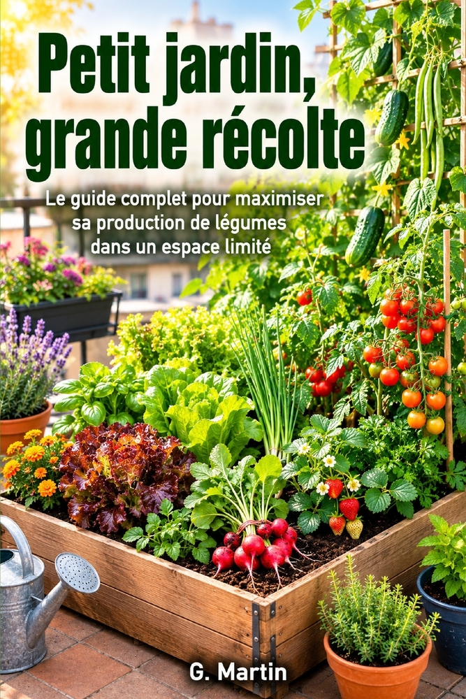 Petit jardin, grande récolte: Le guide complet pour maximiser sa production de légumes dans un espace limité cover