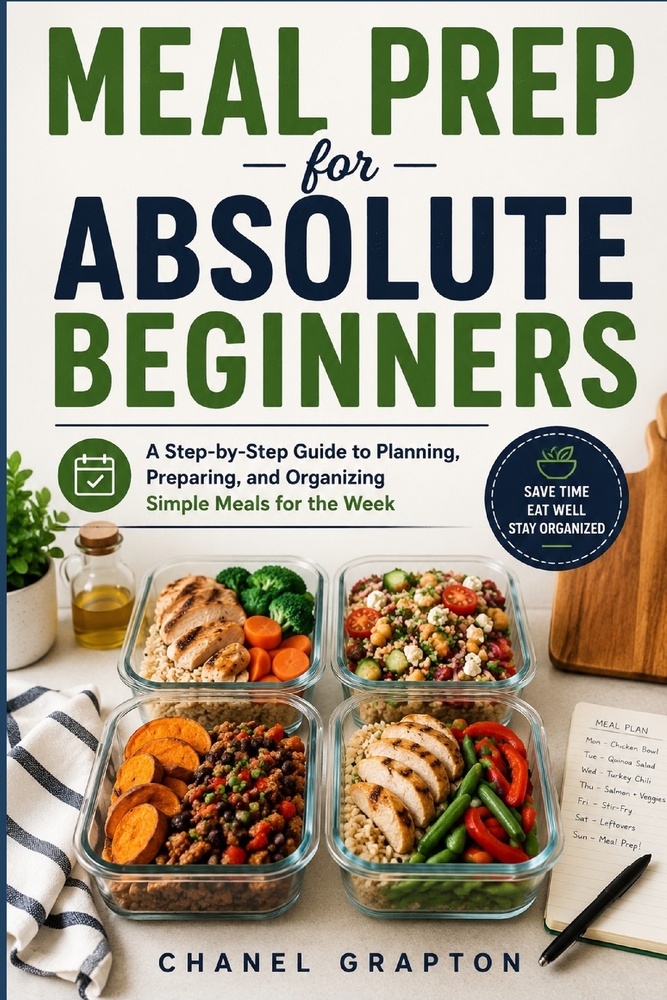 Meal Prep for Absolute Beginners: A Step-by-Step Guide to Planning, Preparing, and Organizing Simple Meals for the Week cover