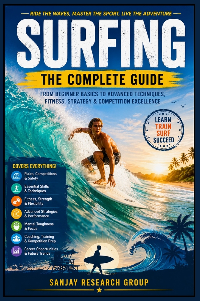 Surfing: From Beginner Basics to Advanced Techniques, Fitness, Strategy & Competition Excellence cover