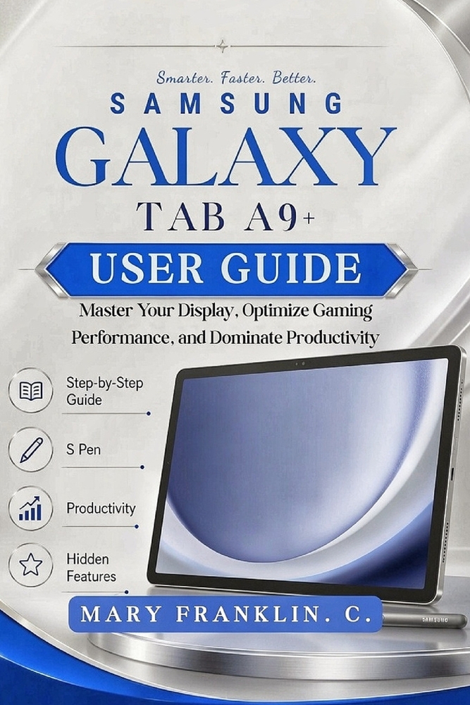 Samsung Galaxy Tab A9+ User Guide: Master Your Display, Optimize Gaming Performance, and Dominate Productivity cover