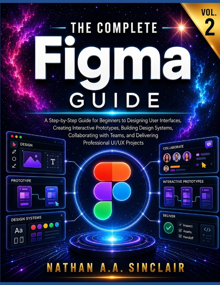 The Complete Figma Guide VOL. 2: A Step-by-Step Guide for Beginners to Designing User Interfaces, Creating Interactive Prototypes, Building Design Sys cover