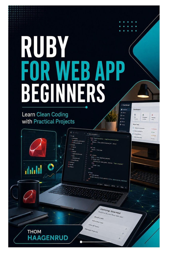 Ruby for Web App Beginners: Learn Clean Coding with Practical Projects cover