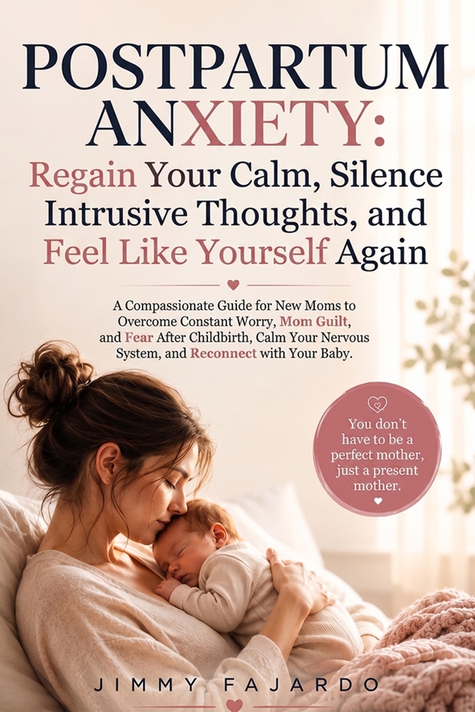 Postpartum Anxiety: Regain Your Calm, Silence Intrusive Thoughts, and Feel Like Yourself Again: A Compassionate Guide for New Moms to Overcome Constan cover