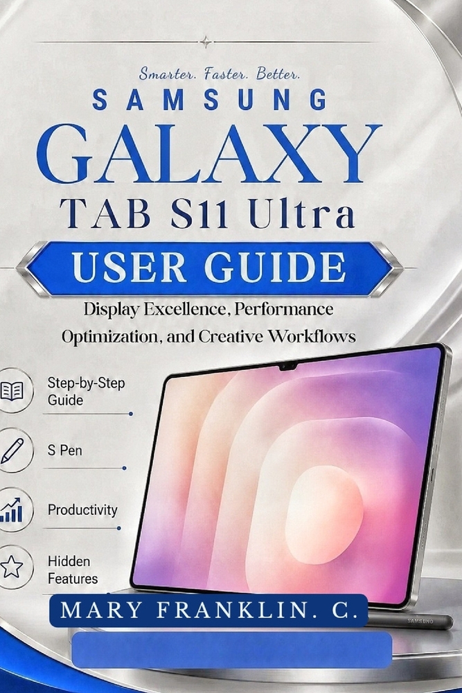Samsung Galaxy Tab S11 Ultra User Guide: Display Excellence, Performance Optimization, and Creative Workflows cover