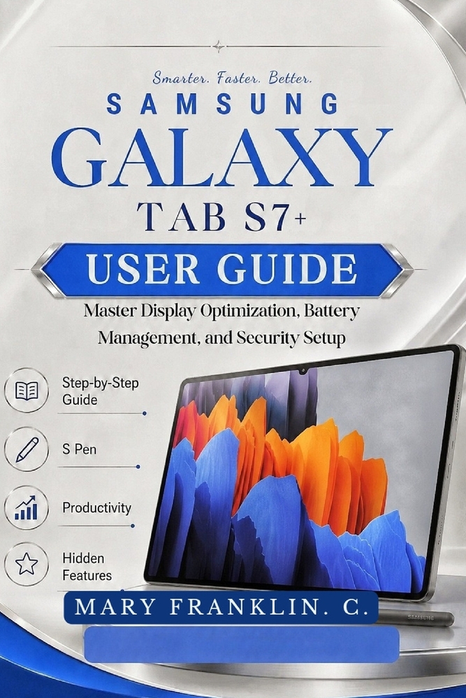 Samsung Galaxy Tab S7+ User Guide: Master Display Optimization, Battery Management, and Security Setup cover