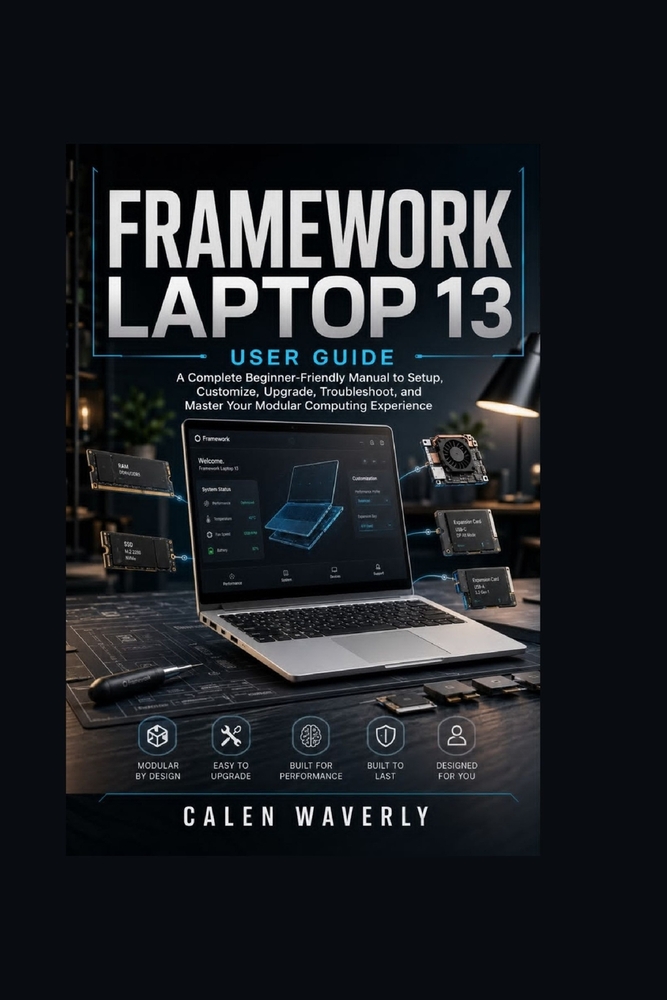 Framework Laptop 13 User Guide: A Complete Beginner-Friendly Manual to Setup, Customize, Upgrade, Troubleshoot, and Master Your Modular Computing Expe cover