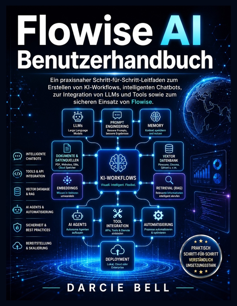 Flowise AI Benutzerhandbuch: Ein praxisnaher Schritt-für-Schritt-Leitfaden zum Erstellen von KI-Workflows, intelligenten Chatbots, zur Integration von cover