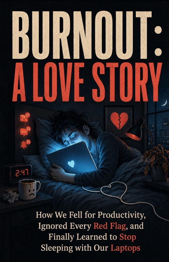 Burnout: A Love Story: How We Fell for Productivity, Ignored Every Red Flag, and Finally Learned to Stop Sleeping with Our Laptops cover