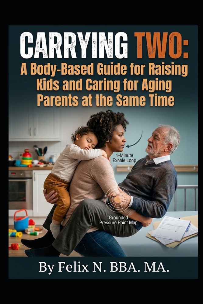 Carrying Two: A Body-Based Guide for Raising Kids and Caring for Aging Parents at the Same Time. cover
