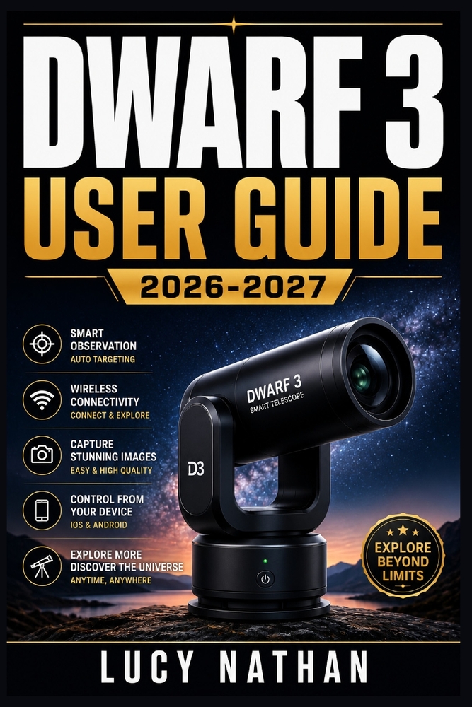 Dwarf 3 User Guide 2026-2027: The Complete Smart Telescope Handbook Setup, Astrophotography, Celestial Tracking, and Astronomical Mastery for All Skil cover