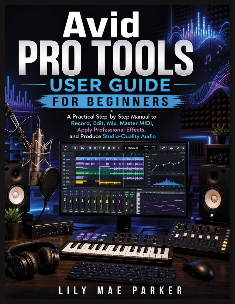 Avid Pro Tools User Guide for Beginners: A Practical Step-by-Step Manual to Record, Edit, Mix, Master MIDI, Apply Professional Effects, and Produce St cover