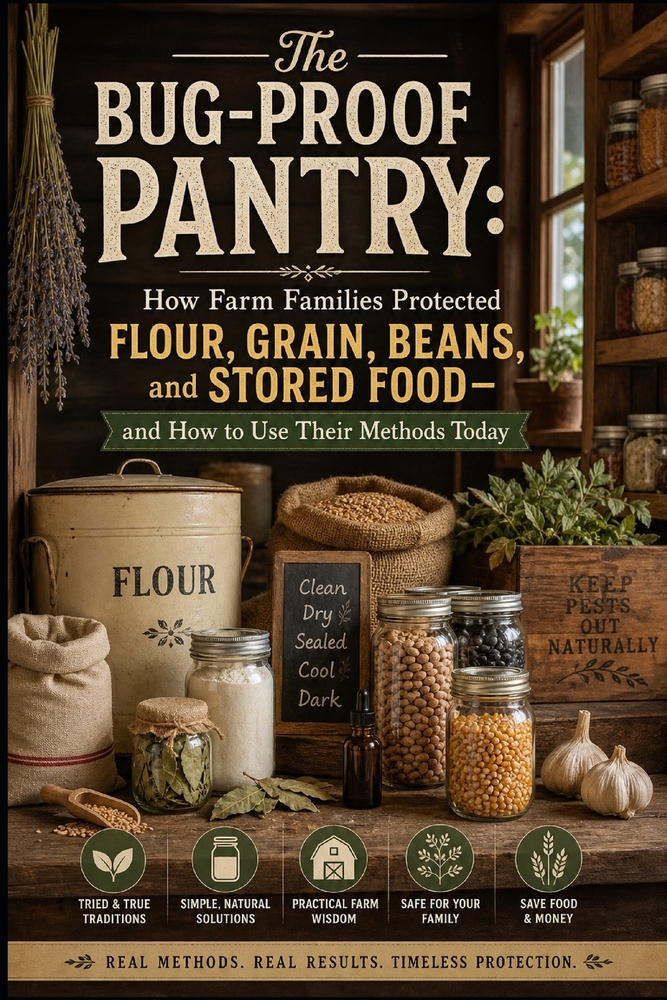 The Bug-Proof Pantry: How Farm Families Protected Flour, Grain, Beans, and Stored Food-and How to Use Their Methods Today cover