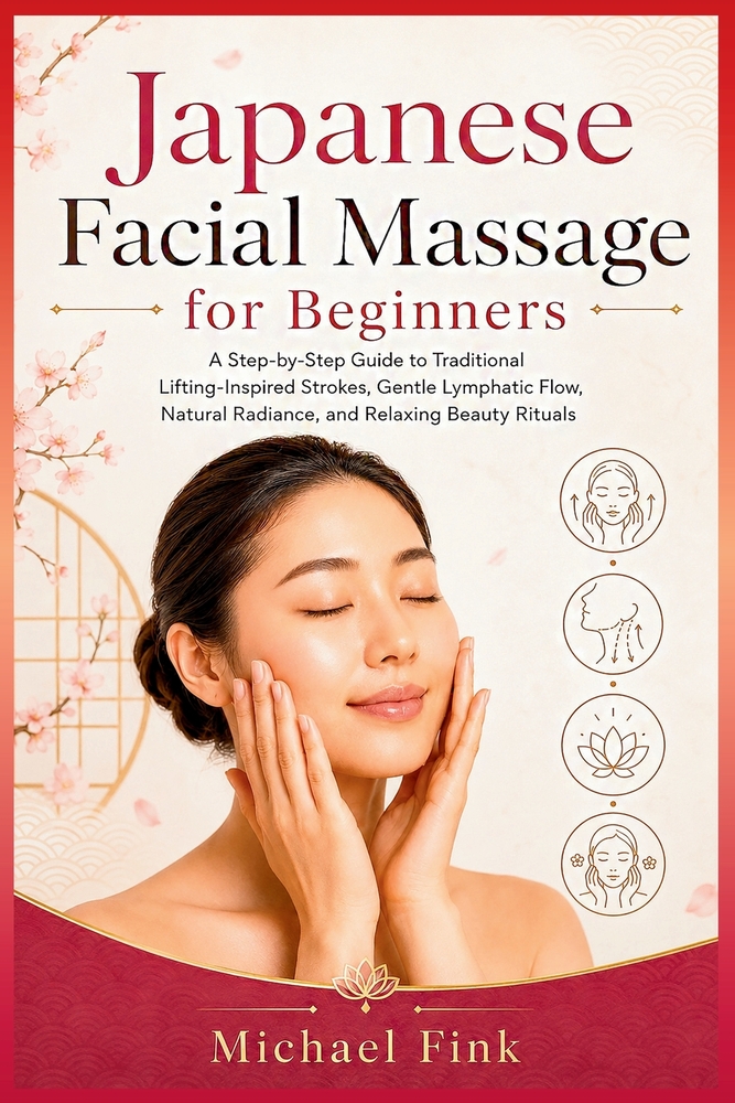 Japanese Facial Massage for Beginners: A Step-by-Step Guide to Traditional Lifting-Inspired Strokes, Gentle Lymphatic Flow, Natural Radiance, and Rela cover