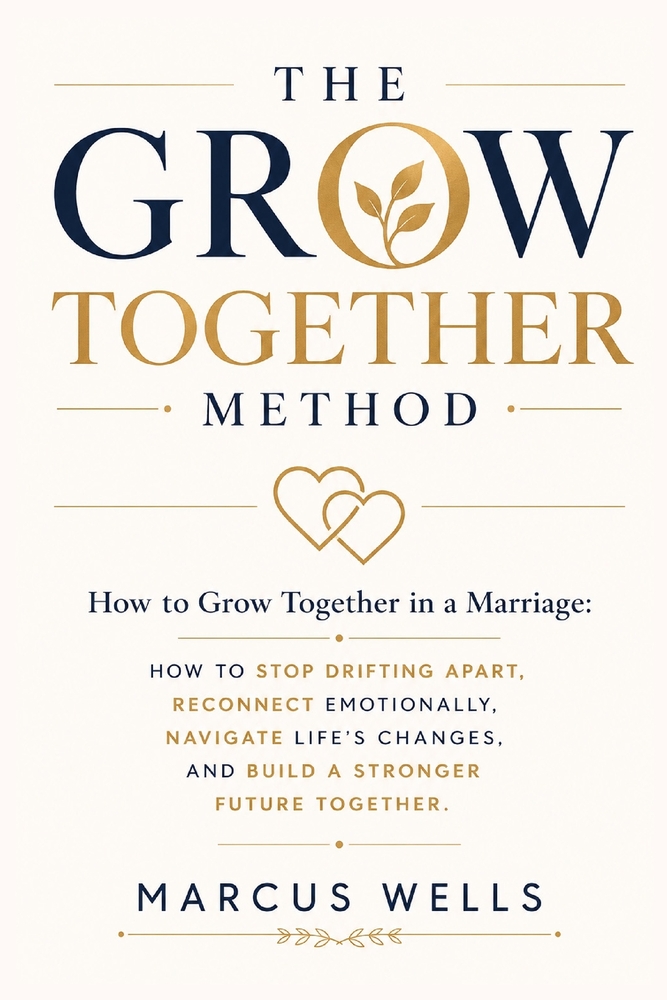 How to Grow Together in a Marriage: The GROW TOGETHER Method: How to Stop Drifting Apart, Reconnect Emotionally, Navigate Life's Changes, and Build a cover