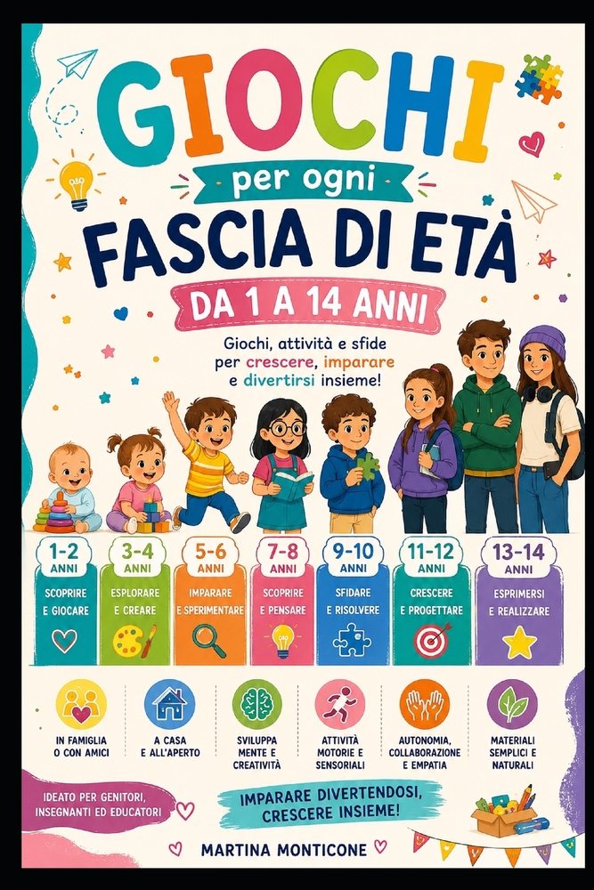 Giochi per ogni fascia di Età: Giochi per ogni fascia di Età per bambini da 1-11 cover
