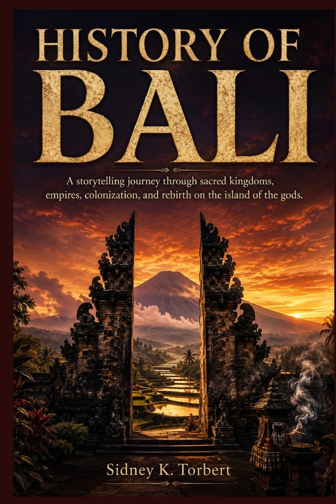 History of Bali: A storytelling journey through sacred kingdoms, empires, colonization, and rebirth on the island of the gods. cover