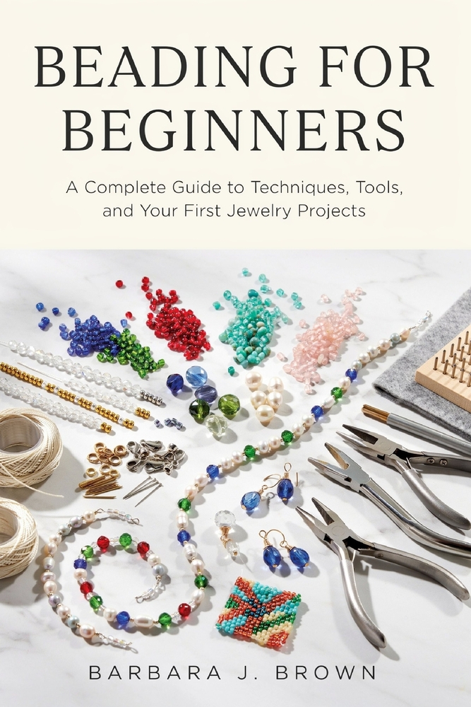 Beading for Beginners: A Complete Guide to Techniques, Tools, and Your First Jewelry Projects cover