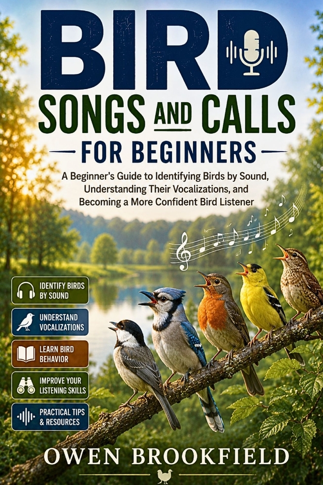 Bird Songs and Calls for Beginners: A Beginner's Guide to Identifying Birds by Sound, Understanding Their Vocalizations, and Becoming a More Confident cover