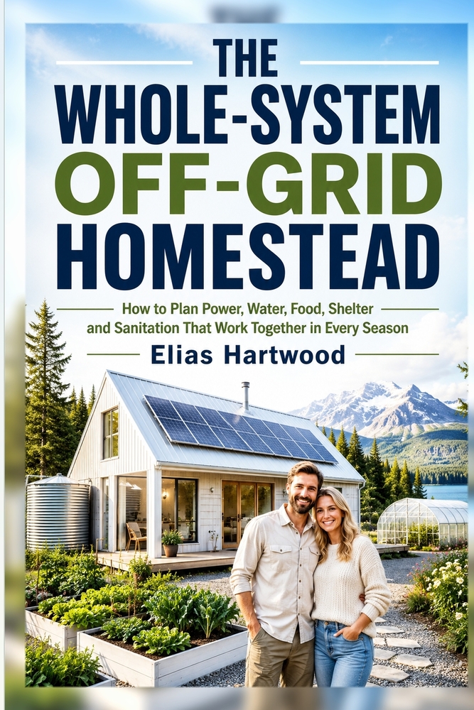The Whole-System Off-Grid Homestead: A Practical Beginner's Guide to Planning Power, Water, Food, Shelter, Sanitation, and Resilient Living cover