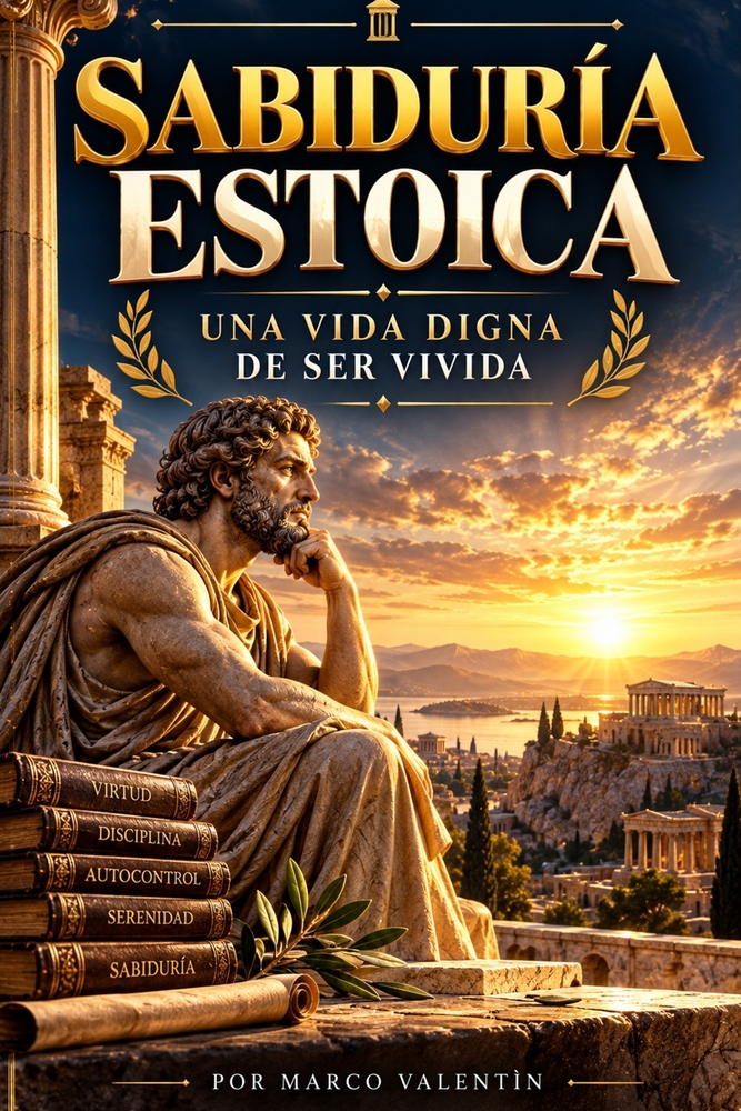 Sabiduría Estoica Una Vida Digna de Ser Vivida cover