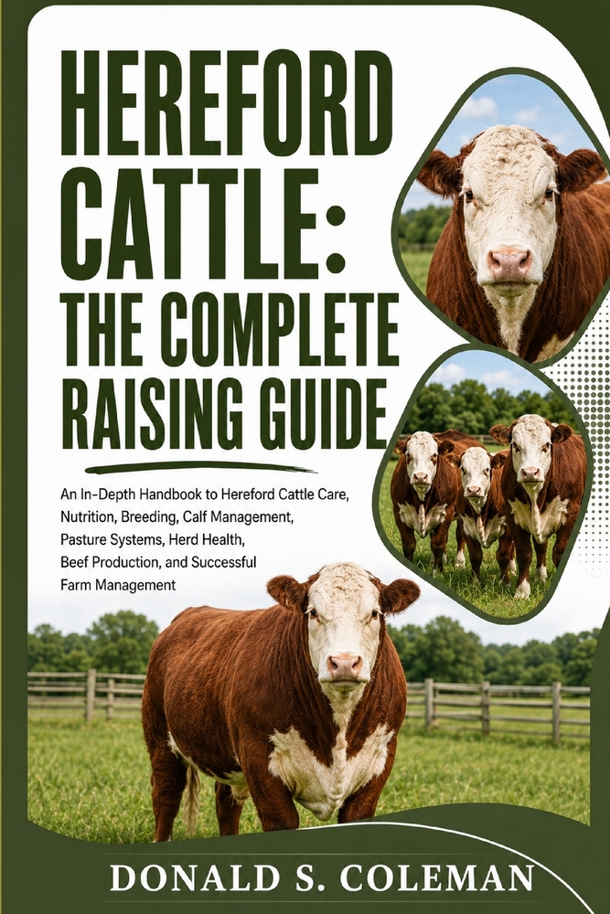 Hereford Cattle: The Complete Raising Guide: An In-Depth Handbook to Hereford Cattle Care, Nutrition, Breeding, Calf Management, Pasture Systems, Herd cover