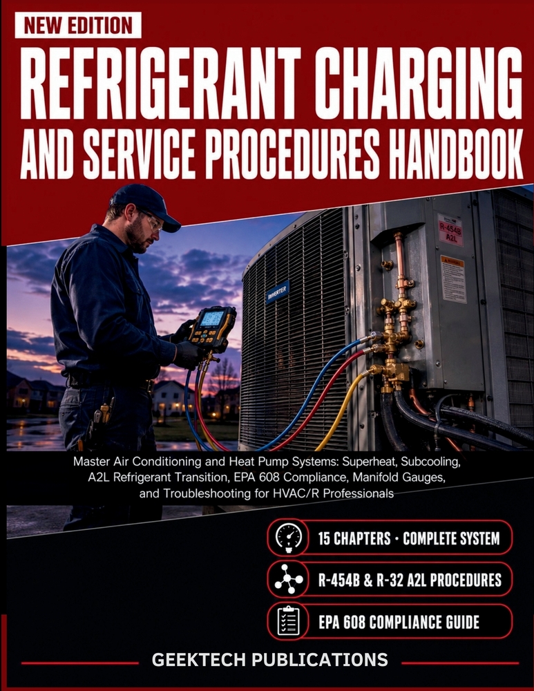 Refrigerant Charging and Service Procedures Handbook: Master Air Conditioning and Heat Pump Systems: Superheat, Subcooling, A2L Refrigerant Transition cover