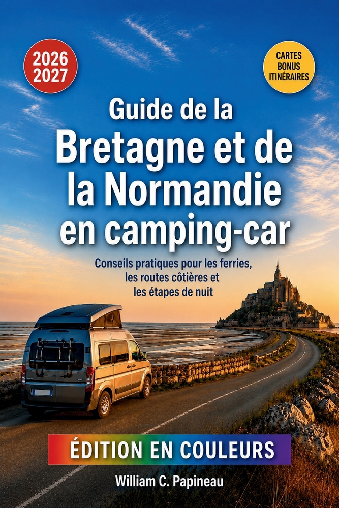 Guide de la Bretagne et de la Normandie en camping-car 2026-2027: Conseils pratiques pour les ferries, les routes côtières et les étapes de nuit cover