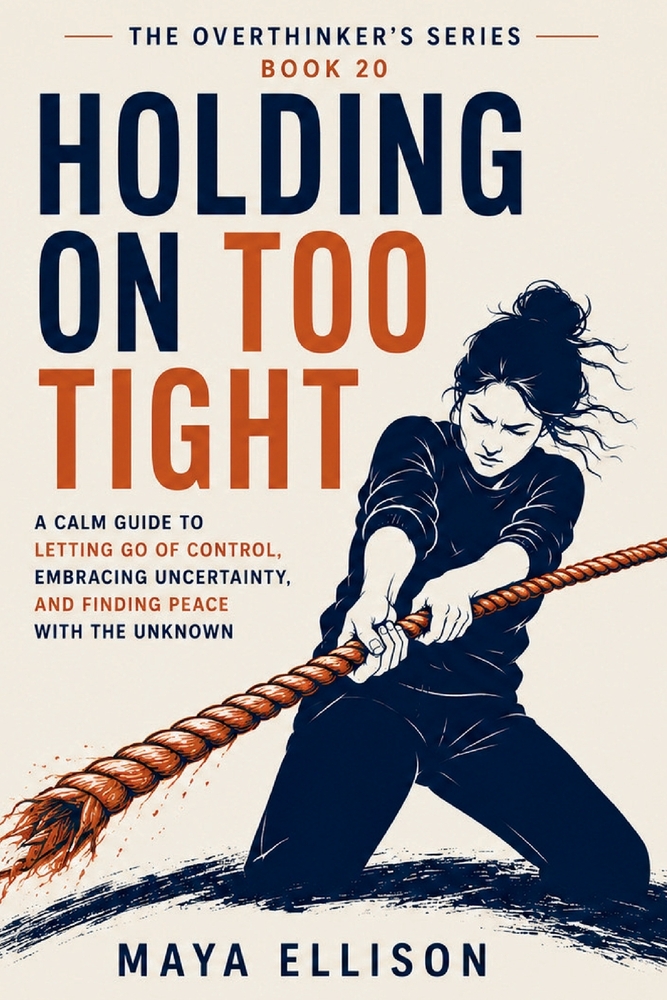 Holding On Too Tight: A Calm Guide to Letting Go of Control, Embracing Uncertainty, and Finding Peace with the Unknown cover