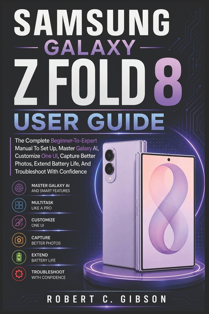 Samsung Galaxy Z Fold 8 User Guide: The Complete Beginner-To-Expert Manual To Set Up, Master Galaxy AI, Customize One UI, Capture Better Photos, Exten cover