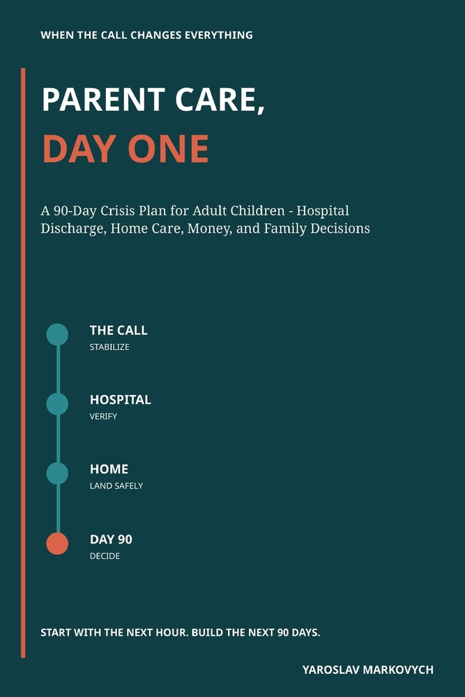 Parent Care, Day One: A 90-Day Crisis Plan for Adult Children - Hospital Discharge, Home Care, Money, and Family Decisions cover
