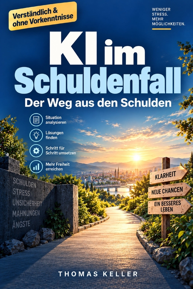 KI im Schuldenfall: Pfändung, P-Konto und der Weg aus den Schulden - mit klugen Werkzeugen Schritt für Schritt cover