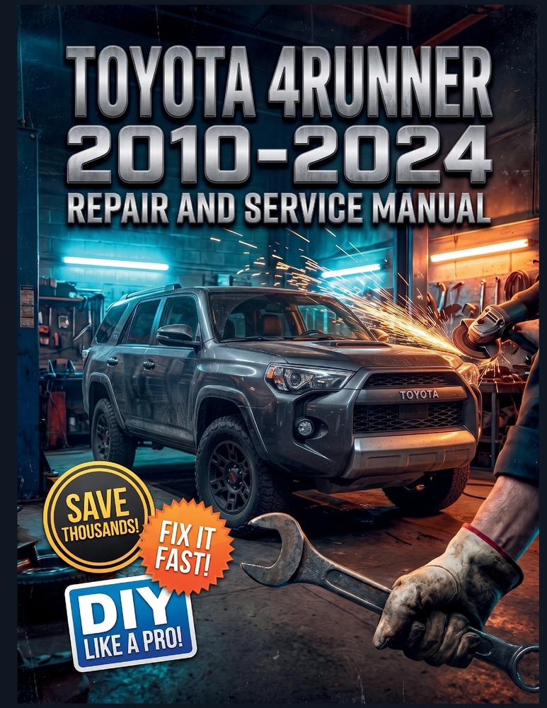 Toyota 4Runner 2010-2024 Repair and Service Manual: The Complete Illustrated Step-by-Step Guide to Dealership-Level Diagnostics, Routine Maintenance, cover