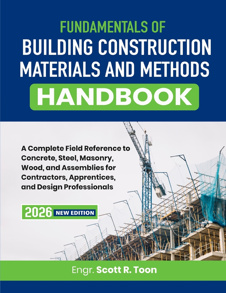 Fundamentals of Building Construction Materials and Methods Handbook: A Complete Field Reference to Concrete, Steel, Masonry, Wood, and Assemblies for cover