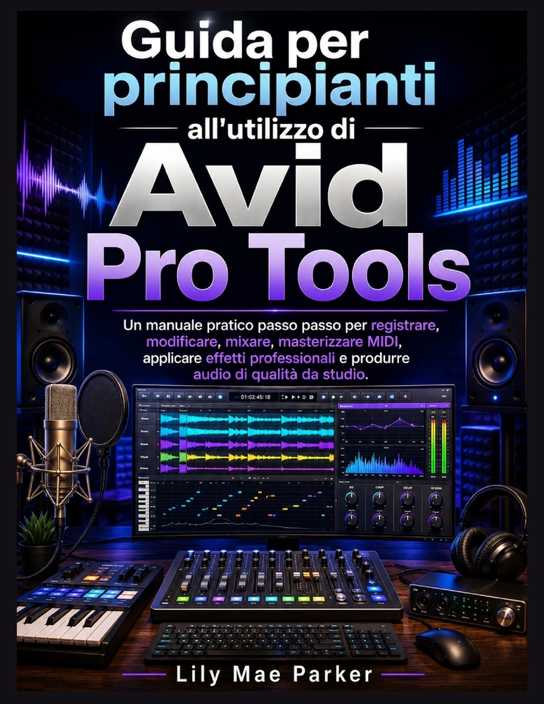 Guida per principianti all'utilizzo di Avid Pro Tools: Un manuale pratico passo passo per registrare, modificare, mixare, masterizzare MIDI, applicare cover
