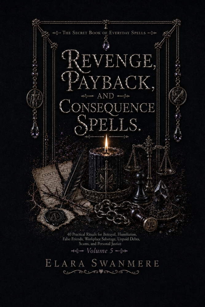 Revenge, Payback, and Consequence Spells: 40 Practical Rituals for Betrayal, Humiliation, False Friends, Workplace Sabotage, Unpaid Debts, Scams, and cover