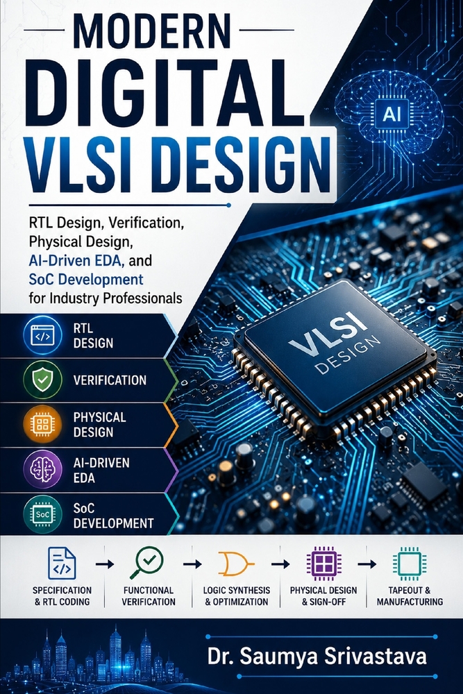 Modern Digital VLSI Design: RTL Design, Verification, Physical Design, AI-Driven EDA, and SoC Development for Industry Professionals cover
