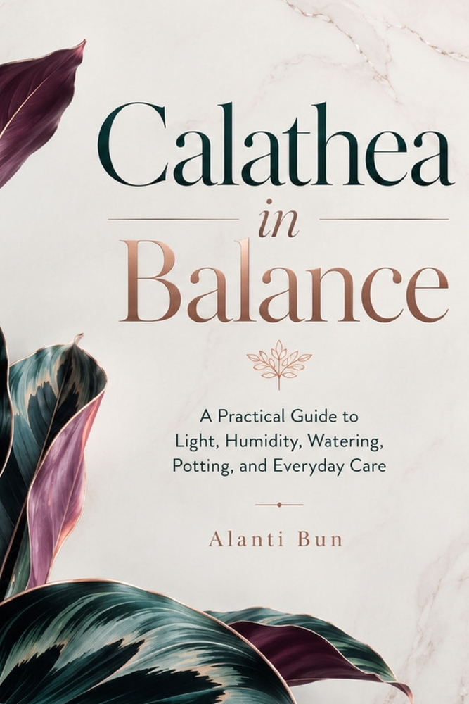 Calathea in Balance: A Practical Guide to Light, Humidity, Watering, Potting, and Everyday Care cover