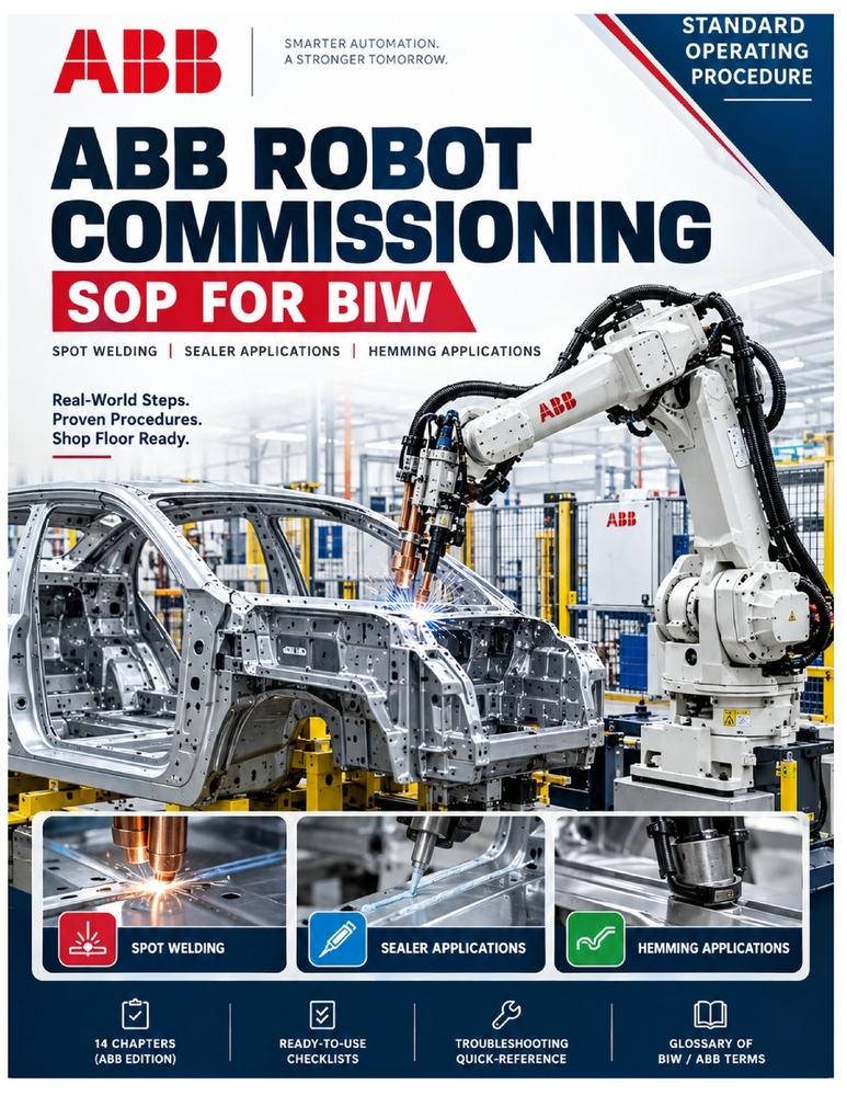 Abb Robot Commissioning Sop for Biw: Standard Operating Procedure: Spot Welding, Sealer, Hemming & Multi-Robot Cell Applications cover